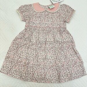 Adorable Pink Floral Kids Dress